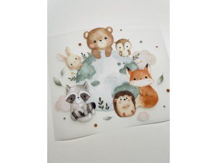 Nažehlovačka na oblečení - Můj malý svět Š16cm x D14cm