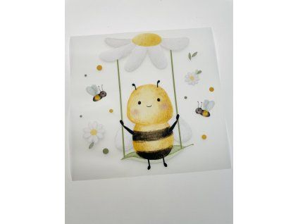 Nažehlovačka na oblečenie - Včielka Š18cm x D18cm