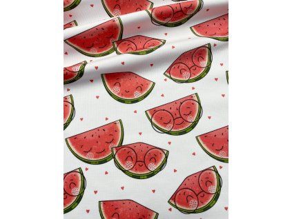Rebrovaný úplet - Šťavnatý melón