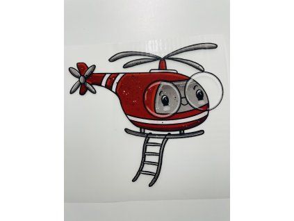 Nažehlovačka na oblečenie - Vrtulník Š18cm x D16cm