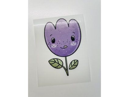Nažehlovačka na oblečení - Fialka Š9cm x D13cm