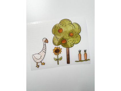 Nažehlovačka na oblečení - Farmářské štěstí Š17cm x D14cm
