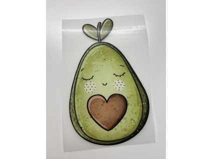 Nažehlovačka na oblečenie - Avokádo /bez okuliarov/ Š11cm x D17cm