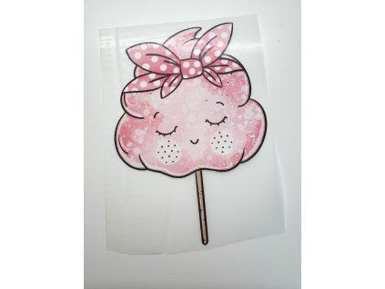 Nažehlovačka na oblečení - Cukrová vata /bez brýlí/ Š13cm x D18cm