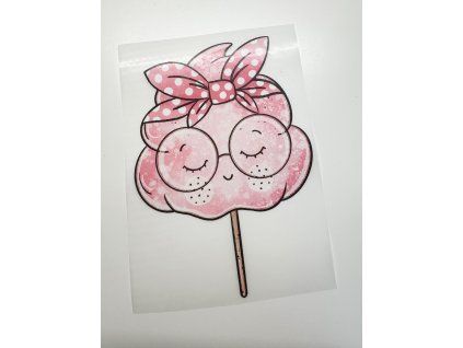 Nažehlovačka na oblečenie - Cukrová vata /s okuliarmi/ Š13cm x D18cm