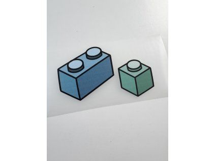 Nažehlovačka na oblečenie - Kocky Lego  Š12cm x D7cm