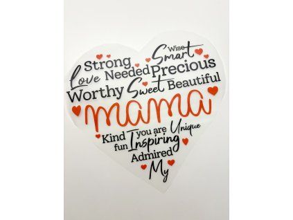 Nažehlovačka na oblečenie - Mama Š26cm x D24cm