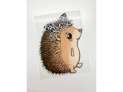 Nažehlovačka na oblečenie - Jablčková Ježinka Š12cm x D16cm