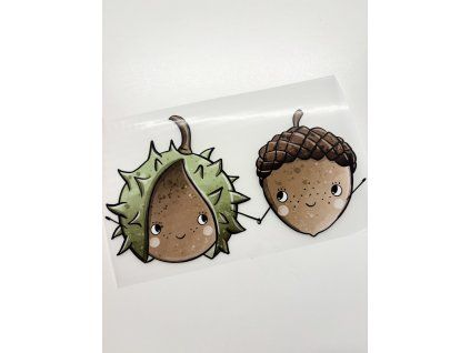 Nažehlovačka na oblečenie - Jesenní kamaráti Š18cm x D11cm