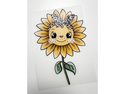 Nažehlovačka na oblečenie - Slnečnica Š11cm x D17cm