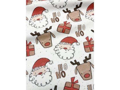 Žebrovaný úplet - Hoho Santa