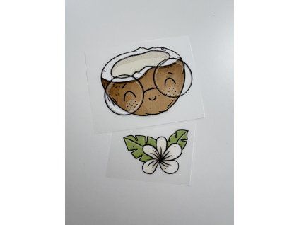 Nažehlovačka - Kokos s kvítkem