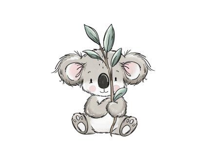 Nažehlovačka - Koala s větvičkou