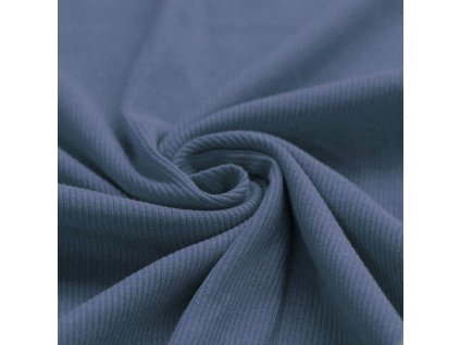 Rebrovaný úplet - tmavý denim