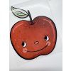 Nažehlovačka na oblečení - Usměvavé jablíčko Š12cm x D14cm
