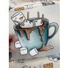 Nažehlovačka - Šálek čokolády se sněhulákem marshmallow